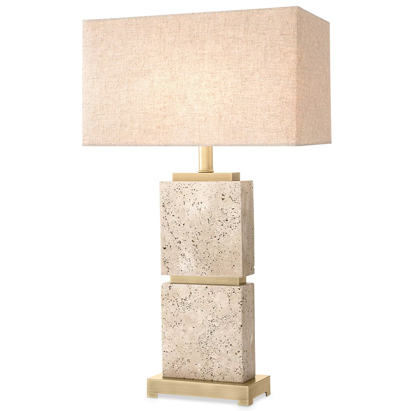 Настольная лампа Eichholtz Table Lamp Newton L Бежево-серый Латунь Настольная лампа Eichholtz Table Lamp Newton L Бежево-серый Латунь в Челябинске | Loft Concept
