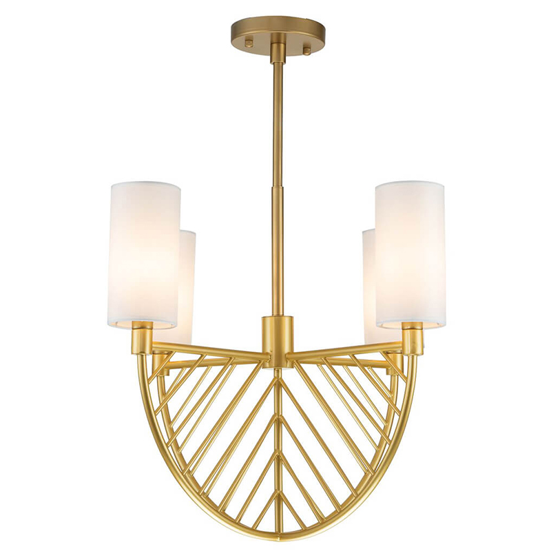 Люстра Arch Lattice Chandelier 4 матовое золото Белый Люстра Arch Lattice Chandelier 4 матовое золото Белый в Челябинске | Loft Concept