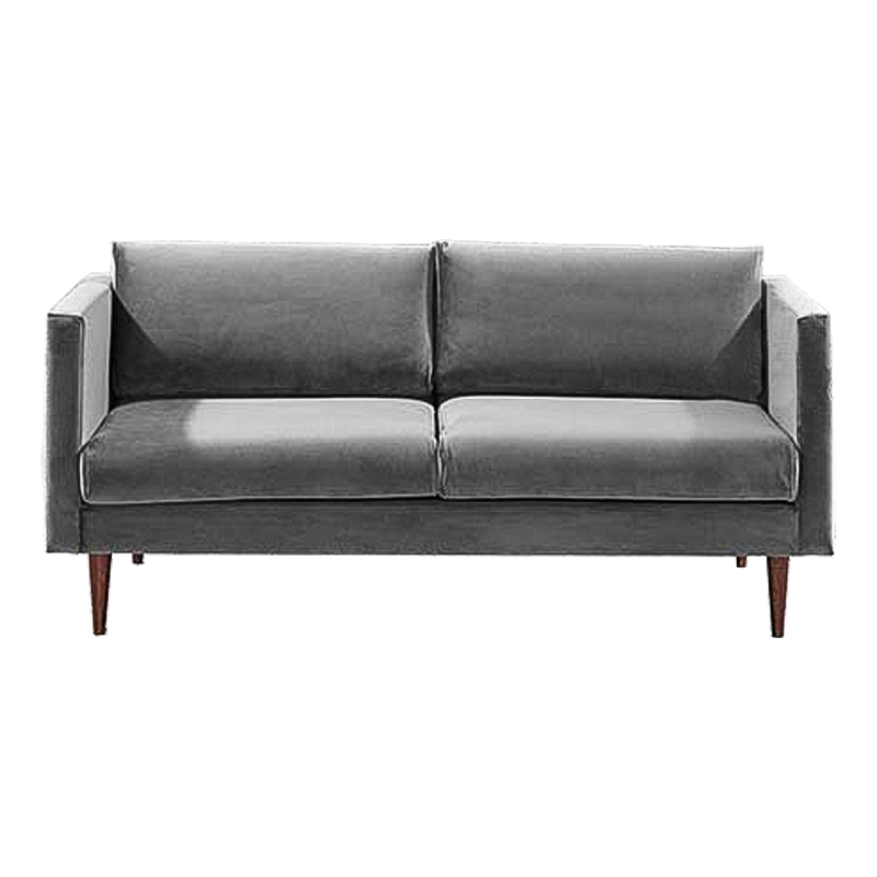 Диван Simple Forms Sofa Gray Серый Коричневый Диван Simple Forms Sofa Gray Серый Коричневый в Челябинске | Loft Concept