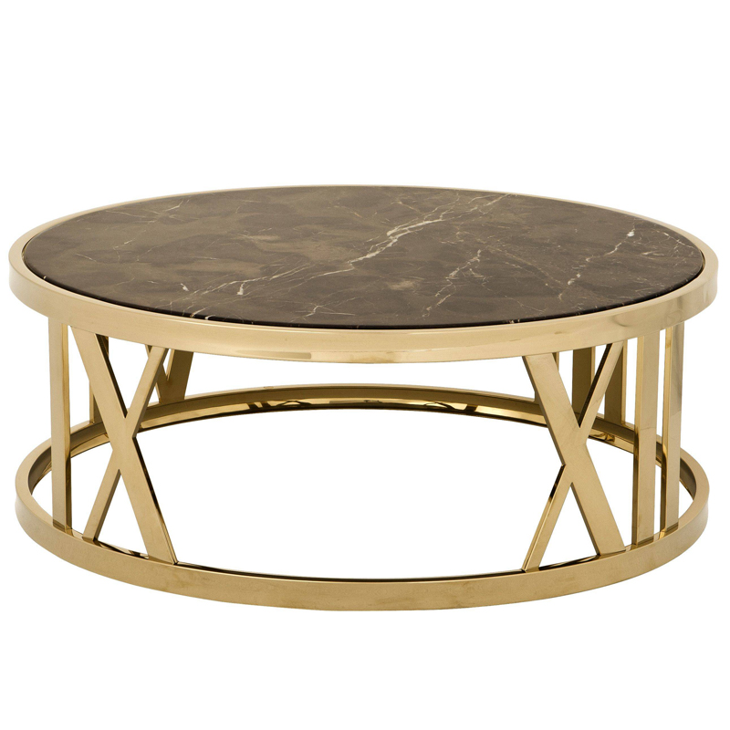 Кофейный стол Eichholtz Coffee Table Baccarat Глянцевое золото Коричневый Кофейный стол Eichholtz Coffee Table Baccarat Глянцевое золото Коричневый в Челябинске | Loft Concept