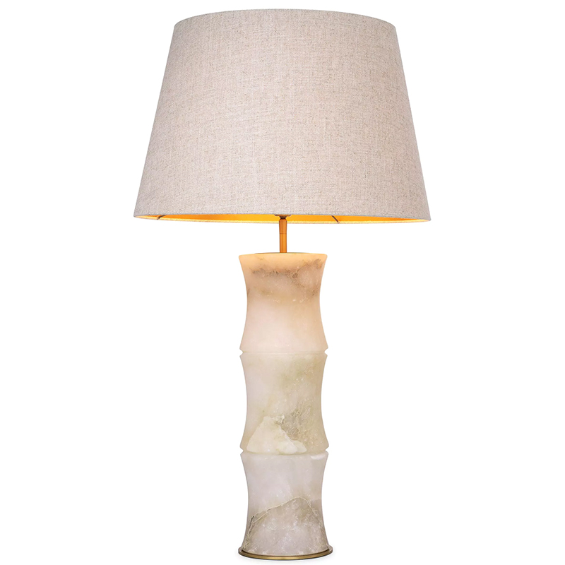 Настольная лампа Eichholtz Table Lamp Bonny Alabaster Латунь Бежевый Бежево-серый Настольная лампа Eichholtz Table Lamp Bonny Alabaster Латунь Бежевый Бежево-серый в Челябинске | Loft Concept