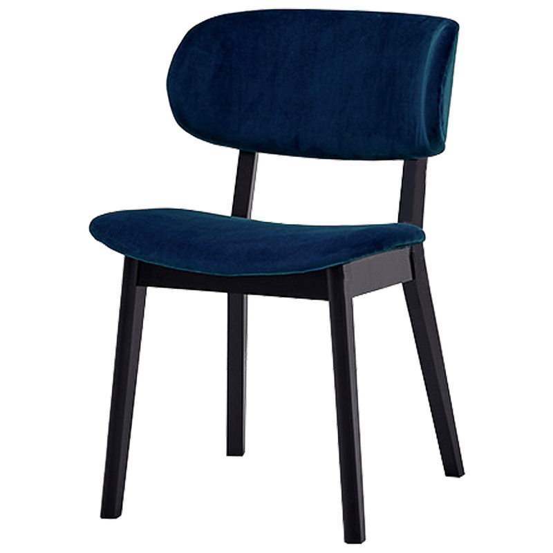 Стул Mungan Stool blue Черный Сапфирово-синий Стул Mungan Stool blue Черный Сапфирово-синий в Челябинске | Loft Concept