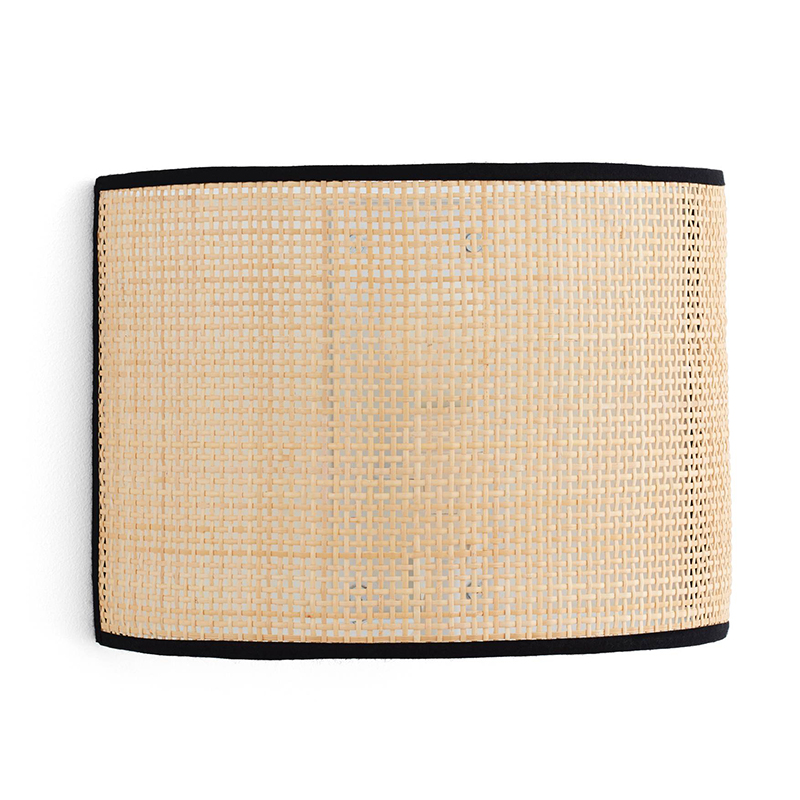 Бра Ottar Wicker Bamboo Cane beige black Бежевый Черный Бра Ottar Wicker Bamboo Cane beige black Бежевый Черный в Челябинске | Loft Concept