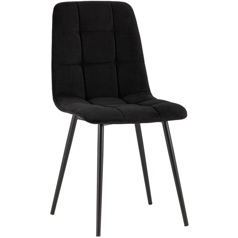 Стул NANCY S-2 Chair Черный Велюр Черный в Челябинске | Loft Concept 