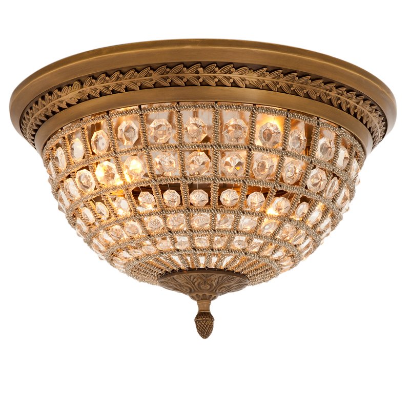 Потолочный светильник Ceiling Lamp Kasbah Antique Brass Латунь Античная полированная Прозрачное Стекло Потолочный светильник Ceiling Lamp Kasbah Antique Brass Латунь Античная полированная Прозрачное Стекло в Челябинске | Loft Concept