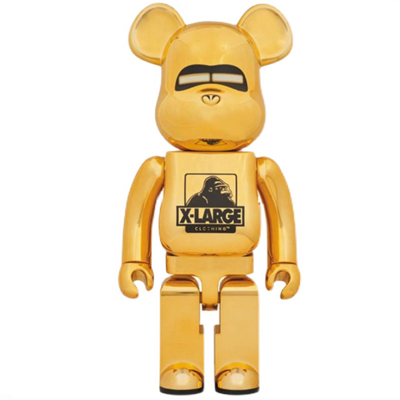 Статуэтка Bearbrick Gold X-Large Золотой Черный Статуэтка Bearbrick Gold X-Large Золотой Черный в Челябинске | Loft Concept