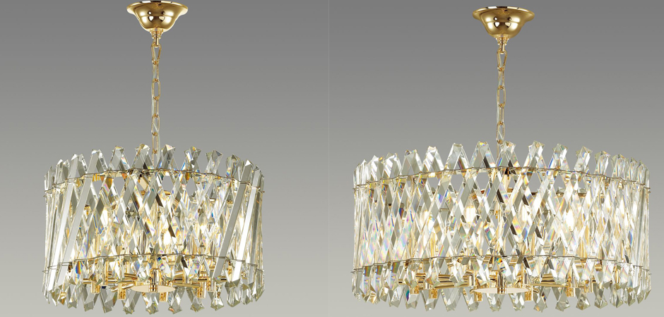 Люстра Crystal Crossed Stripes Gold Люстра Crystal Crossed Stripes Gold - Loft-Concept в Челябинске