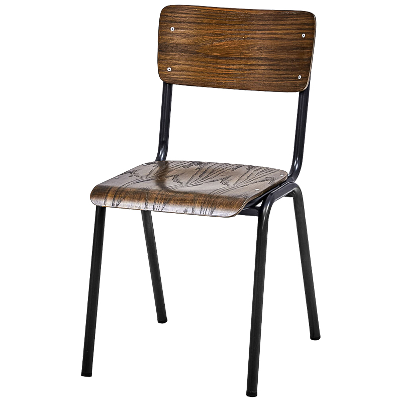 Стул Joshua Loft Stool Коричневый Черный в Челябинске | Loft Concept 