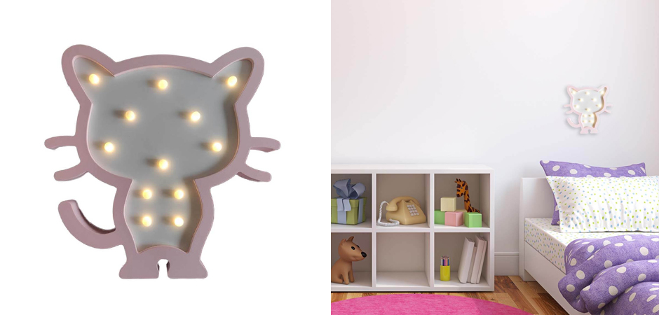 Детский ночник Розовый котенок Детский ночник Розовый котенок - Loft-Concept в Челябинске