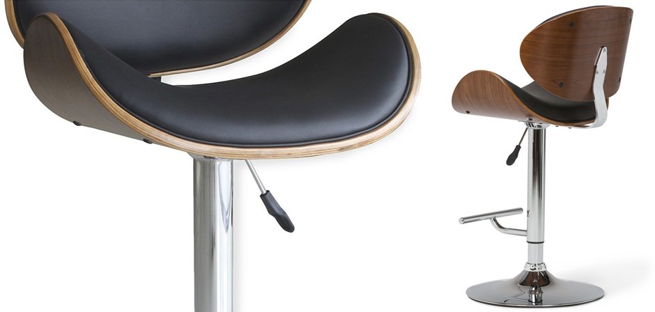 Барный стул Lounge Bar Stool черный Барный стул Lounge Bar Stool черный - Loft-Concept в Челябинске