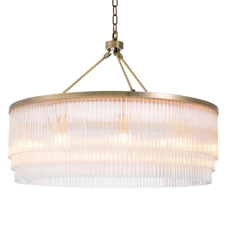 Люстра Eichholtz Chandelier Hector L Brass Латунь Прозрачное Стекло Люстра Eichholtz Chandelier Hector L Brass Латунь Прозрачное Стекло в Челябинске | Loft Concept