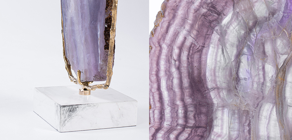 Plaque fluorite pourpre Аксессуар камень Флюорит Plaque fluorite pourpre Аксессуар камень Флюорит - Loft-Concept в Челябинске