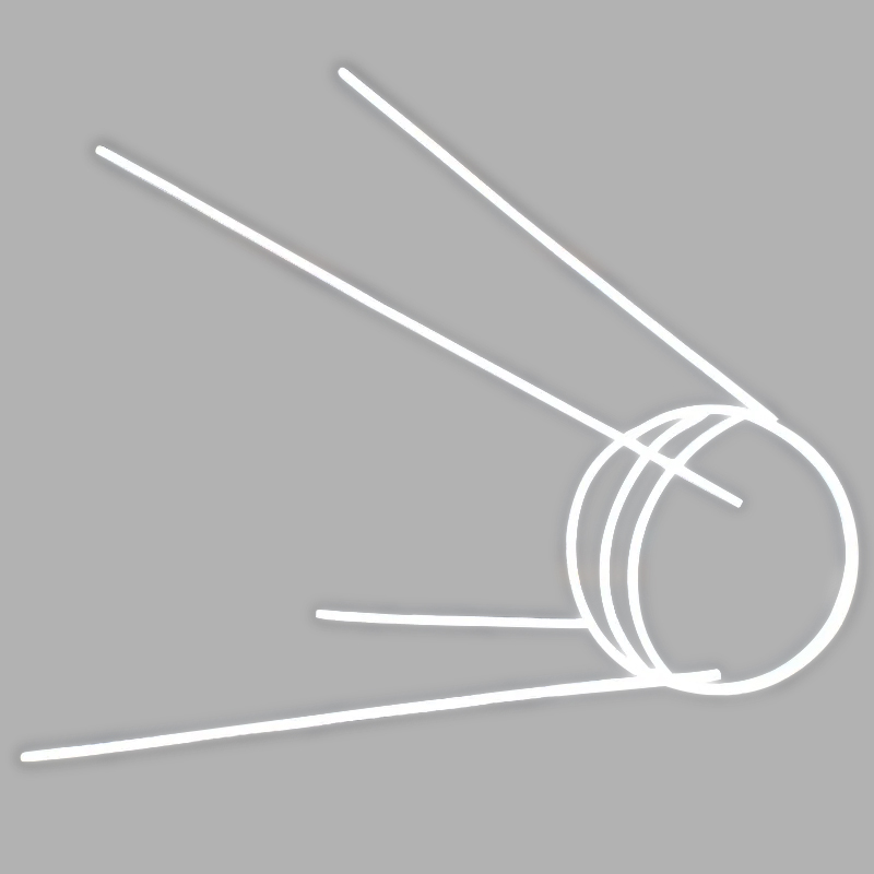 Неоновая настенная лампа Sputnik 1 Spacecraft Neon Wall Lamp Белый Прозрачный Неоновая настенная лампа Sputnik 1 Spacecraft Neon Wall Lamp Белый Прозрачный в Челябинске | Loft Concept