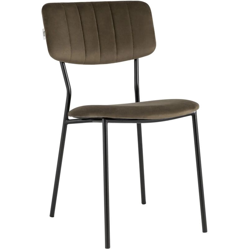 Стул Singer Chair без подлокотника Коричневый Велюр Коричневый Черный Стул Singer Chair без подлокотника Коричневый Велюр Коричневый Черный в Челябинске | Loft Concept