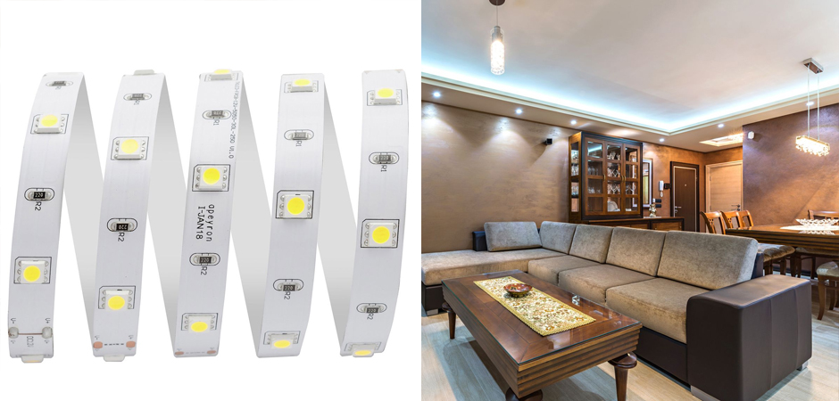 Комплект светодиодной ленты 7,2W/m 30LED/m 5050SMD холодный белый 5M Комплект светодиодной ленты 7,2W/m 30LED/m 5050SMD холодный белый 5M - Loft-Concept в Челябинске