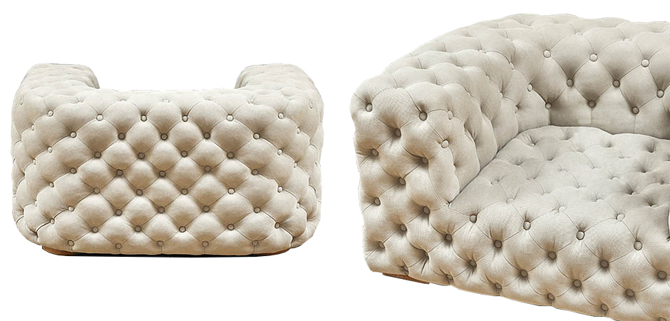 Кресло Soho Tufted Milk Armchair Кресло Soho Tufted Milk Armchair - Loft-Concept в Челябинске