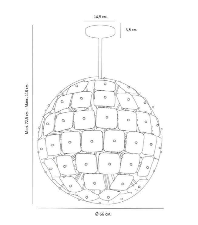 Люстра Sputnik Square Matt Chandelier Люстра Sputnik Square Matt Chandelier в Челябинске