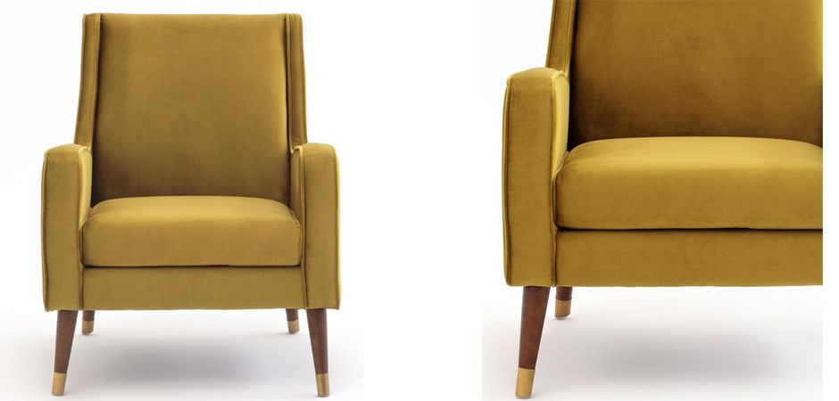 Кресло Classic Furniture горчичный Кресло Classic Furniture горчичный - Loft-Concept в Челябинске