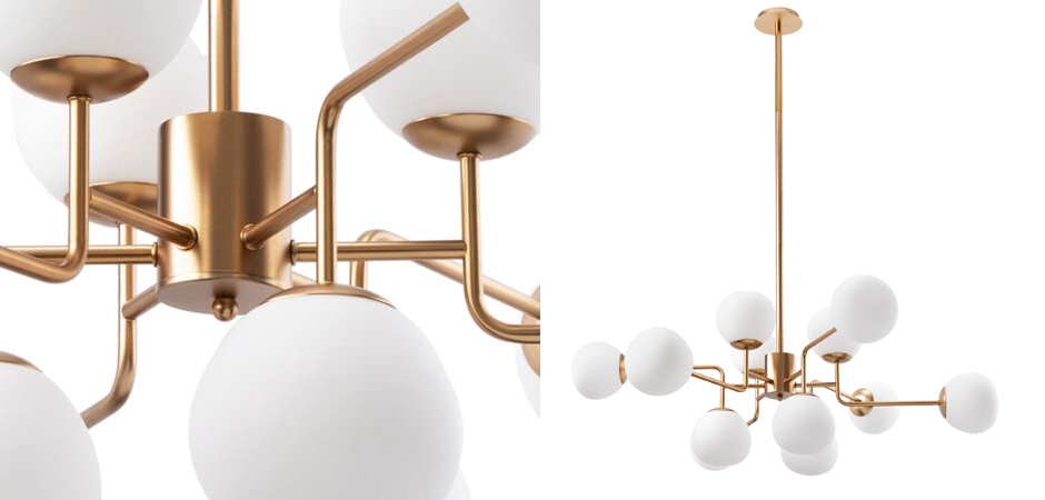 Люстра Tiepolo Ball Chandelier Gold 12 Люстра Tiepolo Ball Chandelier Gold 12 - Loft-Concept в Челябинске