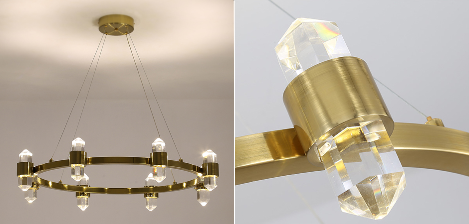 Люстра Crystal Ring Chandelier Brass Люстра Crystal Ring Chandelier Brass - Loft-Concept в Челябинске