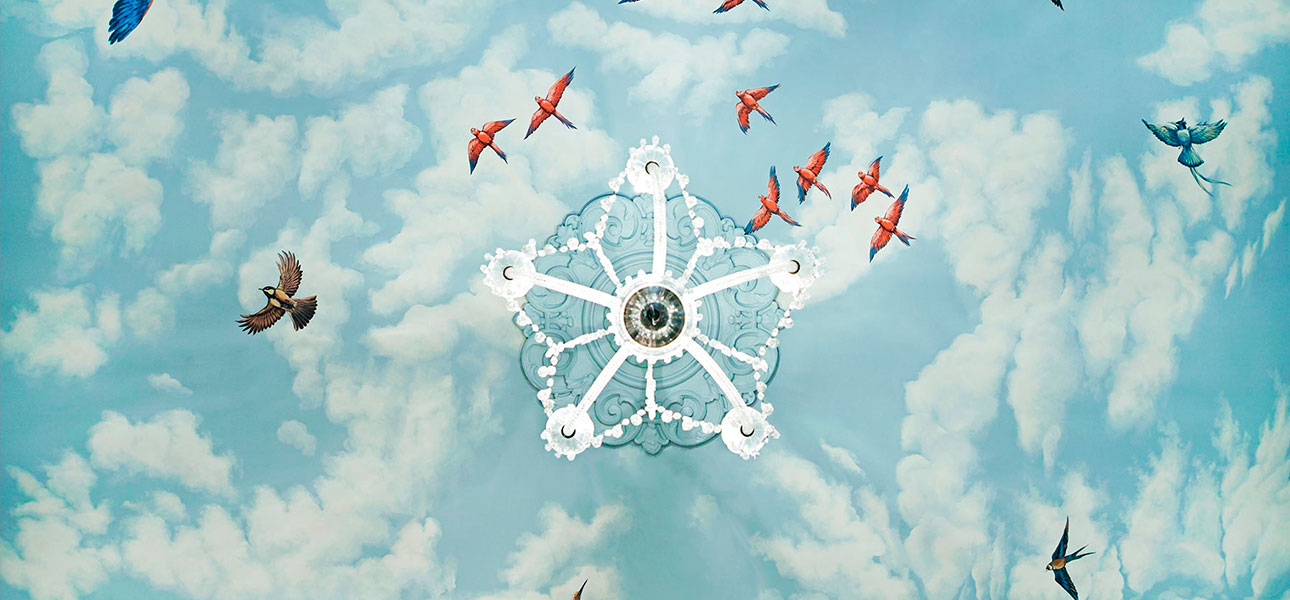 Обои ручная роспись Paradise Lost Celeste on scenic paper - фото №2