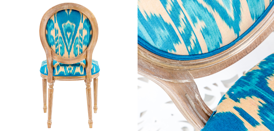 Стул Ikat Pattern Голубой Стул Ikat Pattern Голубой - Loft-Concept в Челябинске