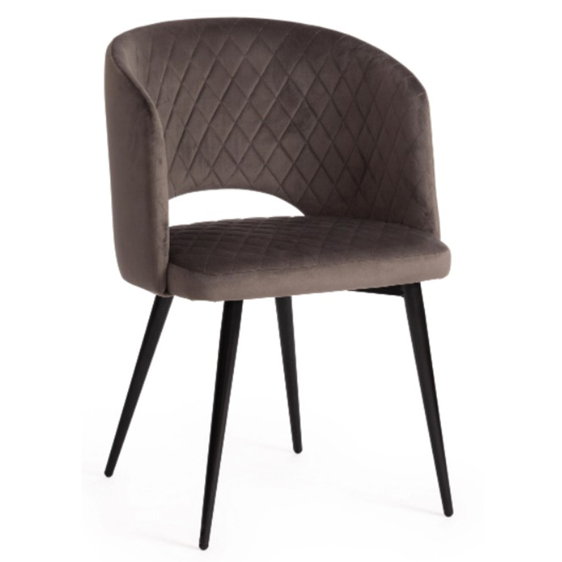 Стул Janice Grey Chair Серый (Gray) Черный Стул Janice Grey Chair Серый (Gray) Черный в Челябинске | Loft Concept