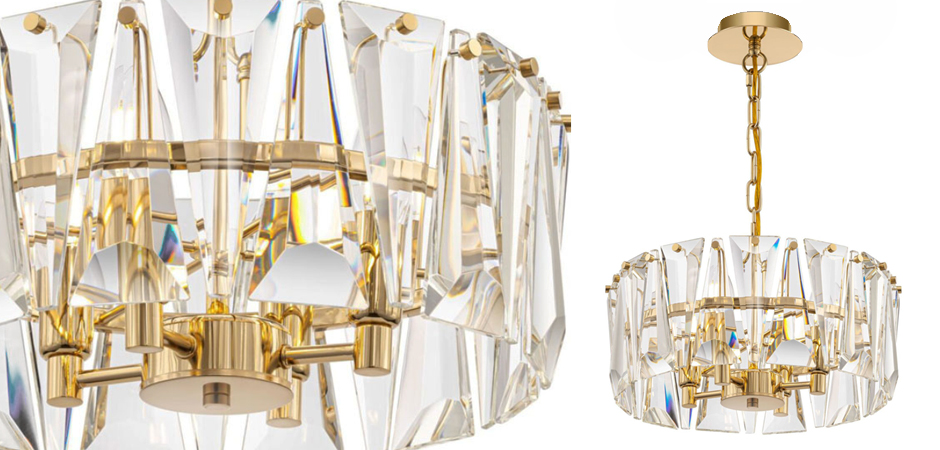 Люстра Ruby Crystal Chandelier Gold 38 Люстра Ruby Crystal Chandelier Gold 38 - Loft-Concept в Челябинске