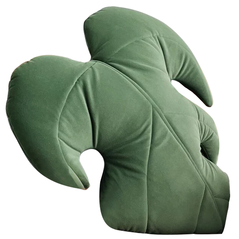 Декоративная подушка Botanical Cushion Monstera Зеленый Декоративная подушка Botanical Cushion Monstera Зеленый в Челябинске | Loft Concept