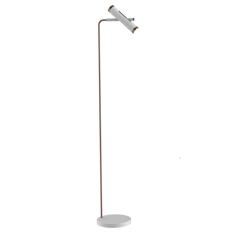 Торшер Rainer Floor Lamp white Белый Золотой Торшер Rainer Floor Lamp white Белый Золотой в Челябинске | Loft Concept