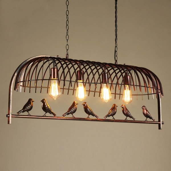 Люстра Bird Trough Pendant Коричневый Люстра Bird Trough Pendant Коричневый в Челябинске | Loft Concept