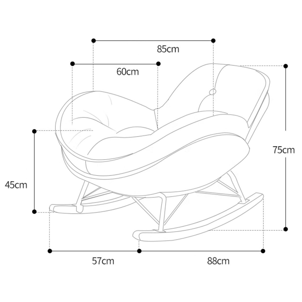 Кресло-качалка Rocking Soft Chair Кресло-качалка Rocking Soft Chair в Челябинске