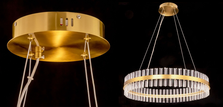 Круглая Люстра Кольцо Хрусталь диаметр 80 см RING Saturno Not Baroncelli Brass Круглая Люстра Кольцо Хрусталь диаметр 80 см RING Saturno Not Baroncelli Brass - Loft-Concept в Челябинске