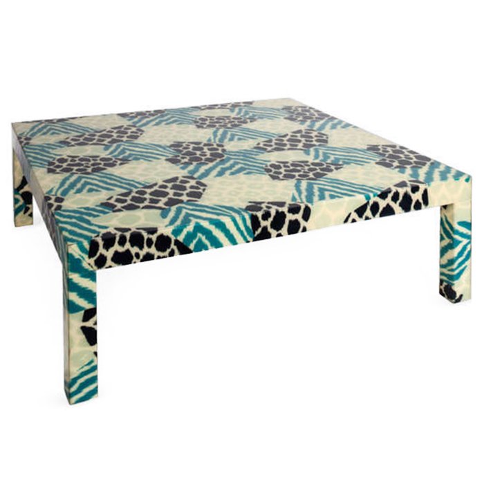 Кофейный стол Graphic Coffee Table Бирюзовый Белый Черный Кофейный стол Graphic Coffee Table Бирюзовый Белый Черный в Челябинске | Loft Concept