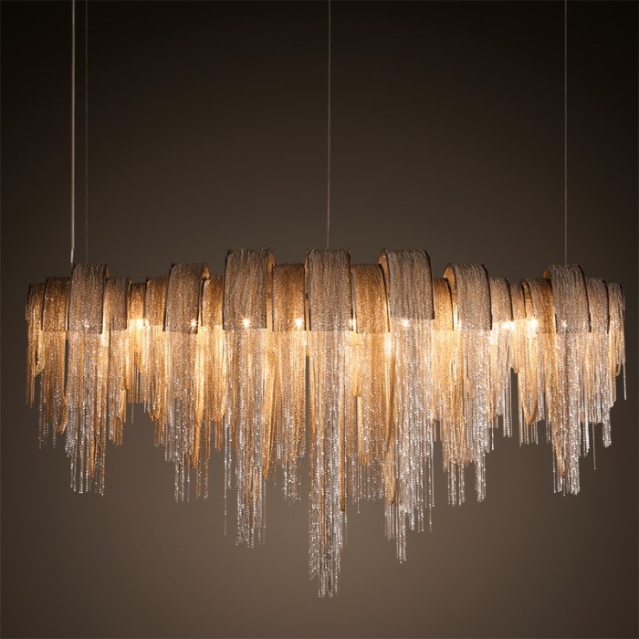 Люстра Volver Golden Chain Chandelier Золотой Люстра Volver Golden Chain Chandelier Золотой в Челябинске | Loft Concept