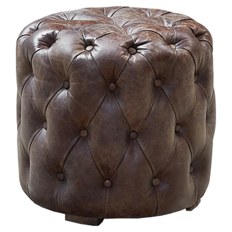 Пуф Loft Leather Buttons Коричневый Пуф Loft Leather Buttons Коричневый в Челябинске | Loft Concept
