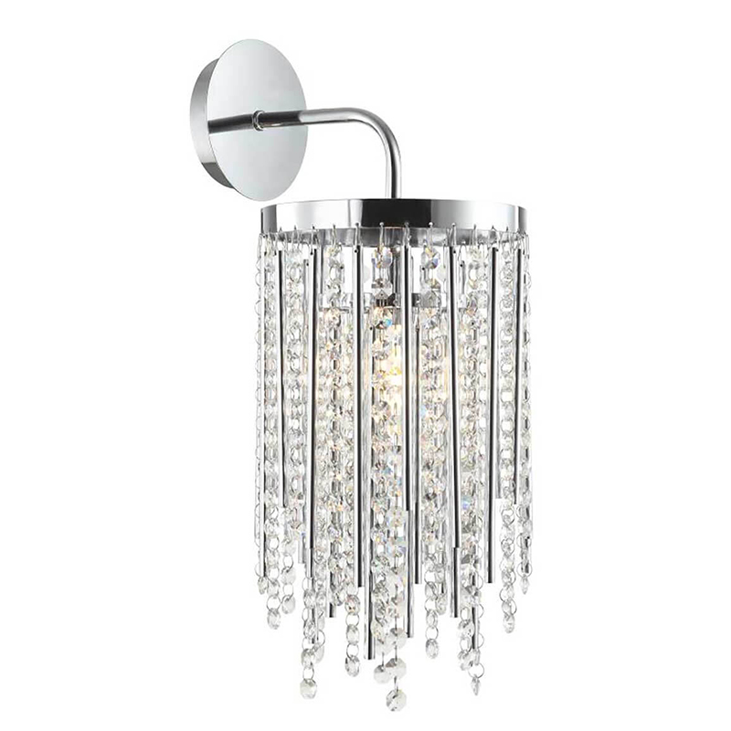 Бра Crystal Wind Chimes Chrome Wall Lamp Хром Прозрачный Бра Crystal Wind Chimes Chrome Wall Lamp Хром Прозрачный в Челябинске | Loft Concept