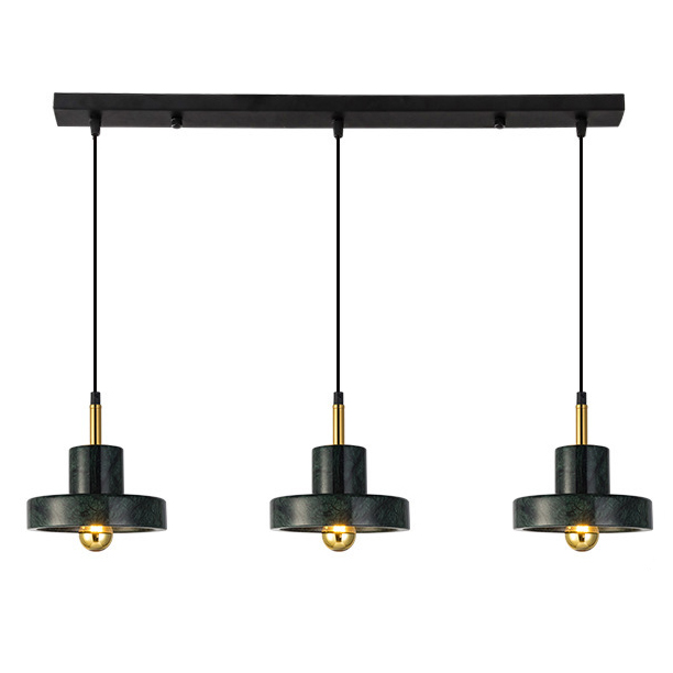 Люстра Tom Dixon Stone Pendant Black 3 Черный Золотой Люстра Tom Dixon Stone Pendant Black 3 Черный Золотой в Челябинске | Loft Concept