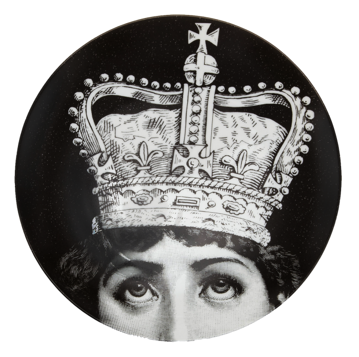 Декоративная тарелка Fornasetti 004 Черный Декоративная тарелка Fornasetti 004 Черный в Челябинске | Loft Concept