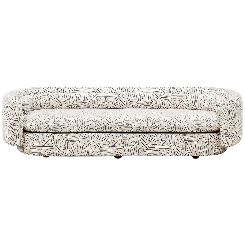 Диван Everard Print White Sofa Белый Черный в Челябинске | Loft Concept 