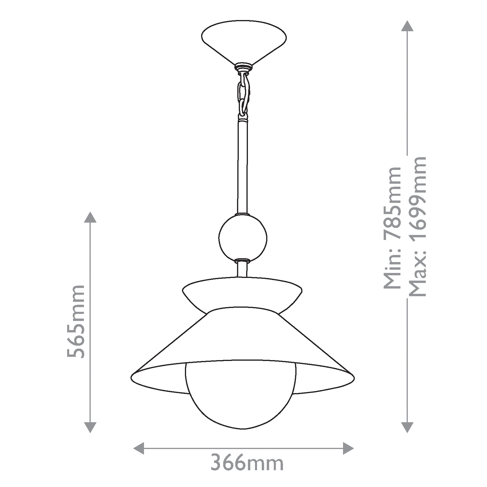 Подвесной светильник латунного цвета с конусовидным белым плафоном Quintiesse в Челябинске