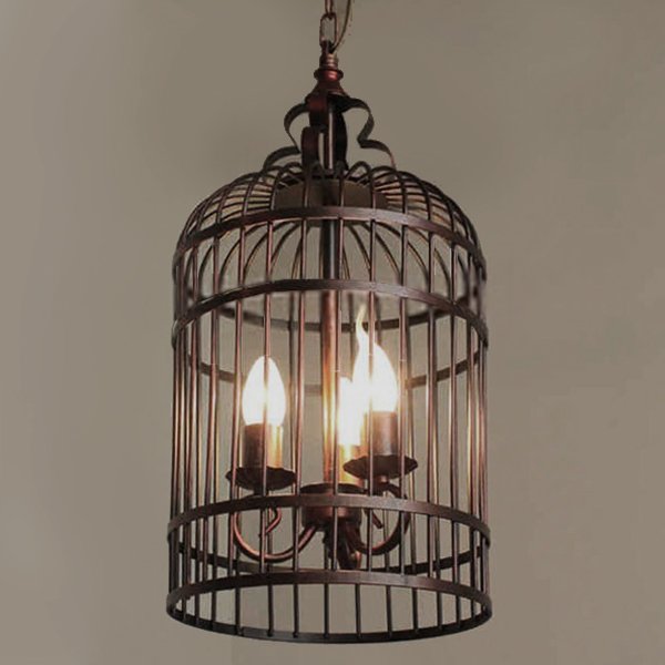 Люстра BIRDCAGE BROWN 26 Коричневый винтаж Люстра BIRDCAGE BROWN 26 Коричневый винтаж в Челябинске | Loft Concept
