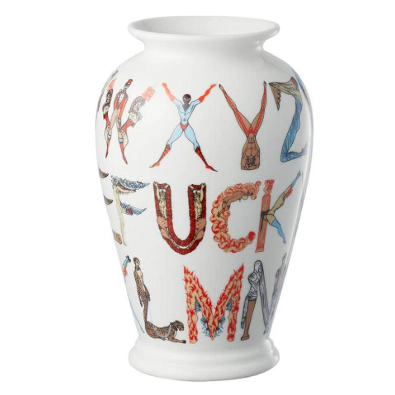 Ваза Supreme Alphabet Vase Белый Мульти Ваза Supreme Alphabet Vase Белый Мульти в Челябинске | Loft Concept