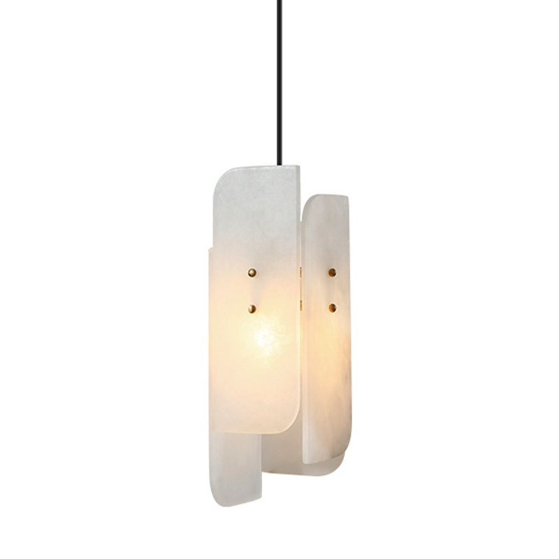 Подвесной светильник Ancel Hanging Light Белый Мрамор Bianco Глянцевое золото Подвесной светильник Ancel Hanging Light Белый Мрамор Bianco Глянцевое золото в Челябинске | Loft Concept