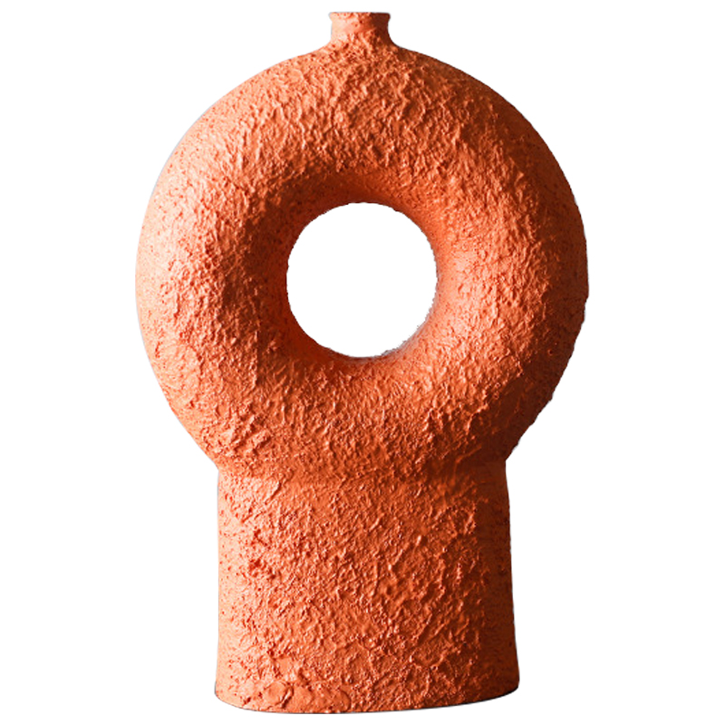 Ваза One Leg Ceramic Vase by Faina Оранжевый в Челябинске | Loft Concept 