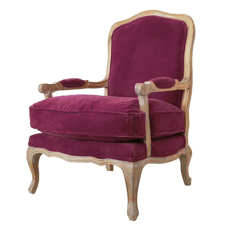 Кресло Joseph Chair violet Пурпурно-фиолетовый Кресло Joseph Chair violet Пурпурно-фиолетовый в Челябинске | Loft Concept