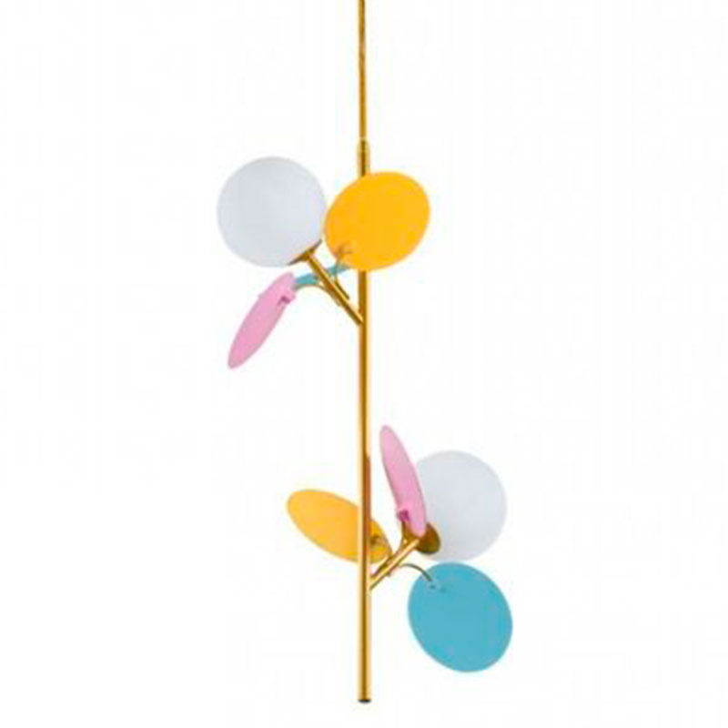 Люстра MATISSE Pendant Double multicolor Мульти Золотой Белый Люстра MATISSE Pendant Double multicolor Мульти Золотой Белый в Челябинске | Loft Concept