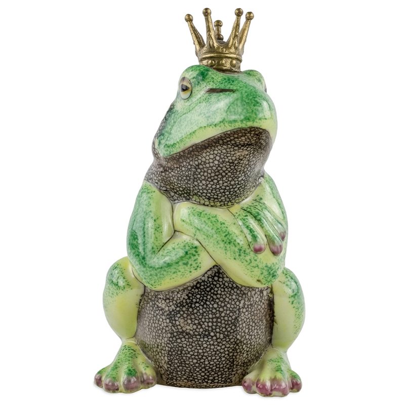 Статуэтка Important Frog Зеленый Золотой Статуэтка Important Frog Зеленый Золотой в Челябинске | Loft Concept