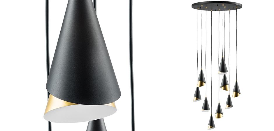 Люстра Lucio Black and Gold 9 Люстра Lucio Black and Gold 9 - Loft-Concept в Челябинске