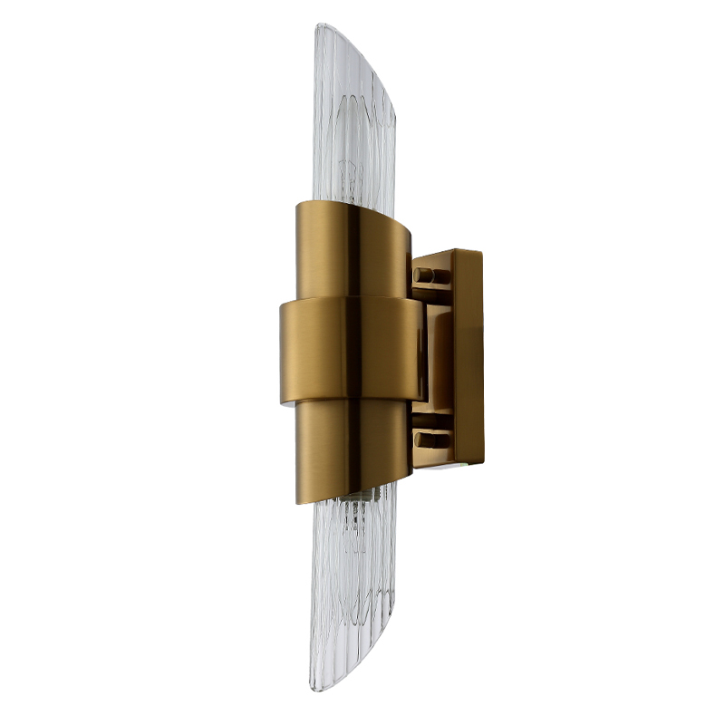 Бра с прозрачным плафоном цилиндрической формы Luxxu Modern Design Бронза Хром Прозрачное Стекло Бра с прозрачным плафоном цилиндрической формы Luxxu Modern Design Бронза Хром Прозрачное Стекло в Челябинске | Loft Concept